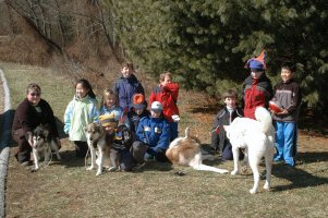 Group photo of the cub scouts