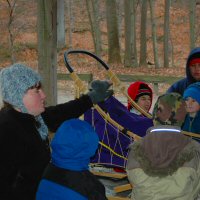 Learning about dog sled.