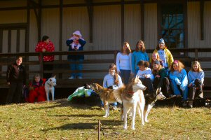 Group photo of Girl Scout Troop 2418